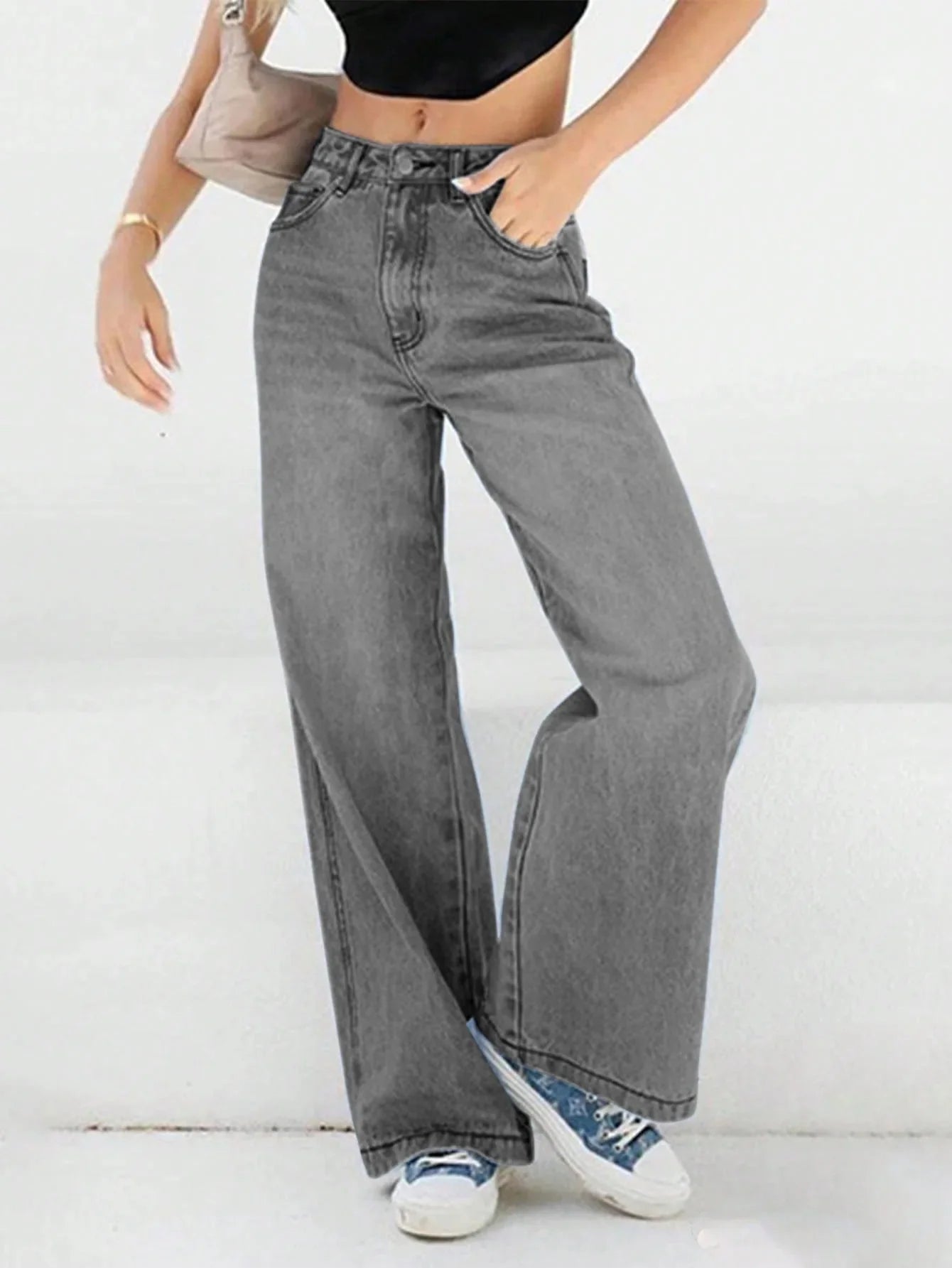 Nadine | Weite Jeans mit hoher Taille