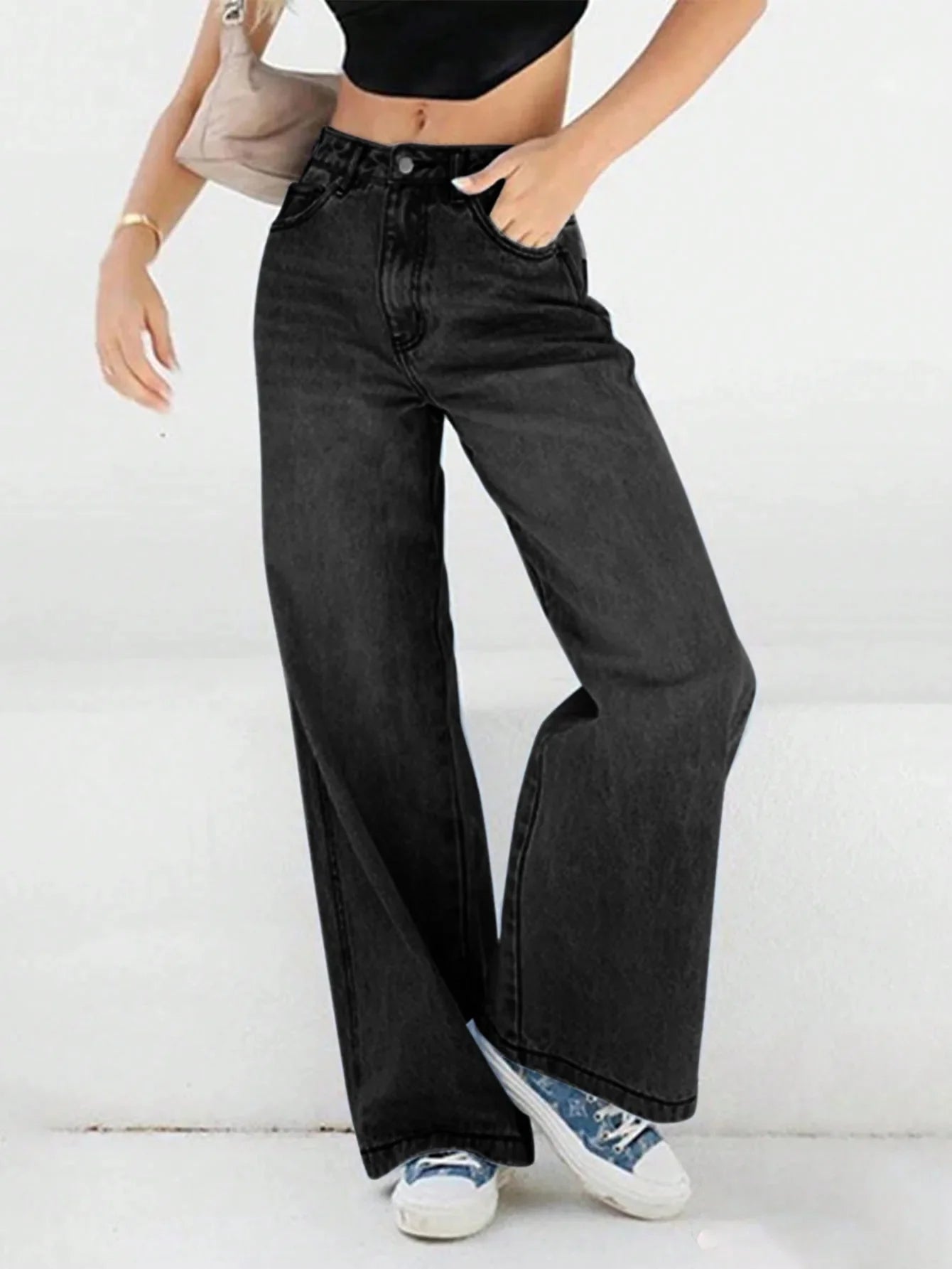 Nadine | Weite Jeans mit hoher Taille