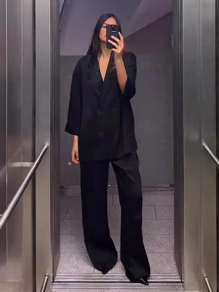 Cristina | Blazer Doppelreihig Set Hose Freizeit Elegant