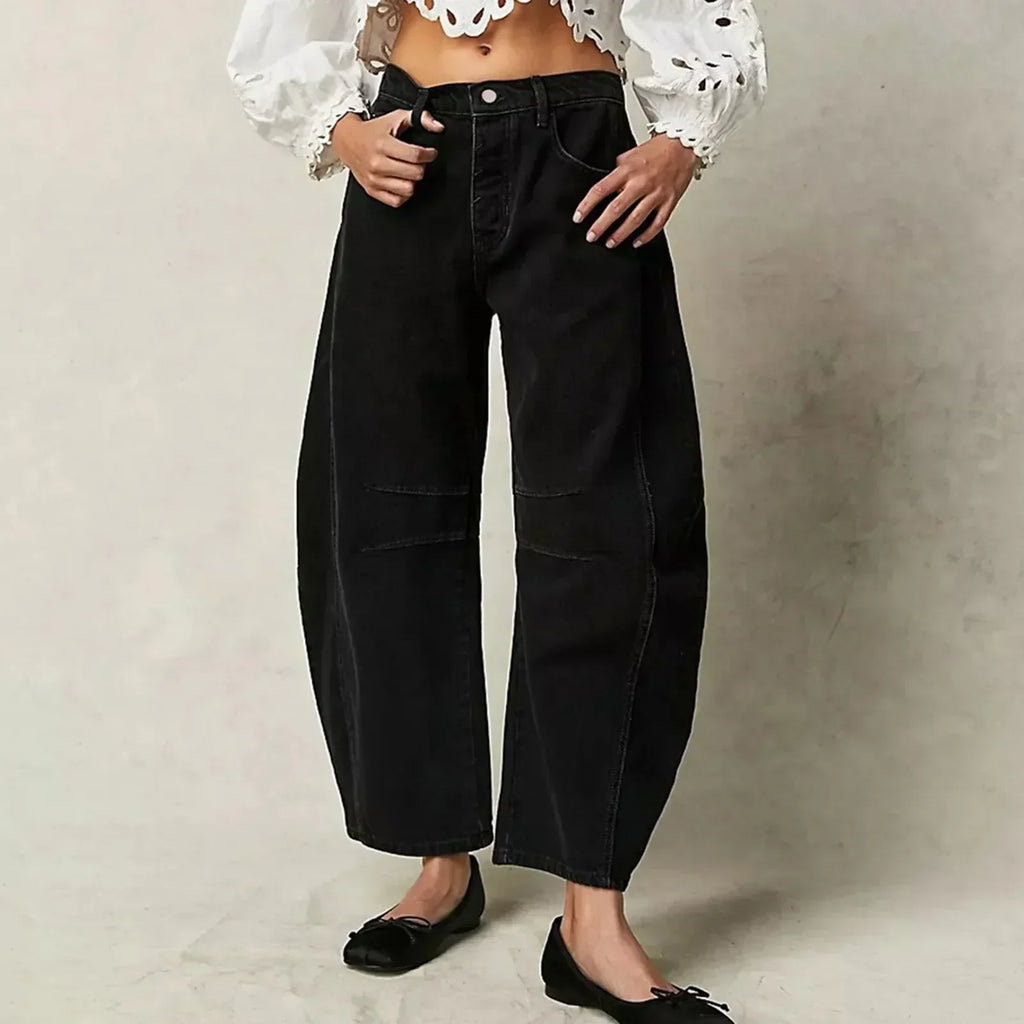 Ruan | Jeans mit weitem Bein - Bequeme Baumwolle