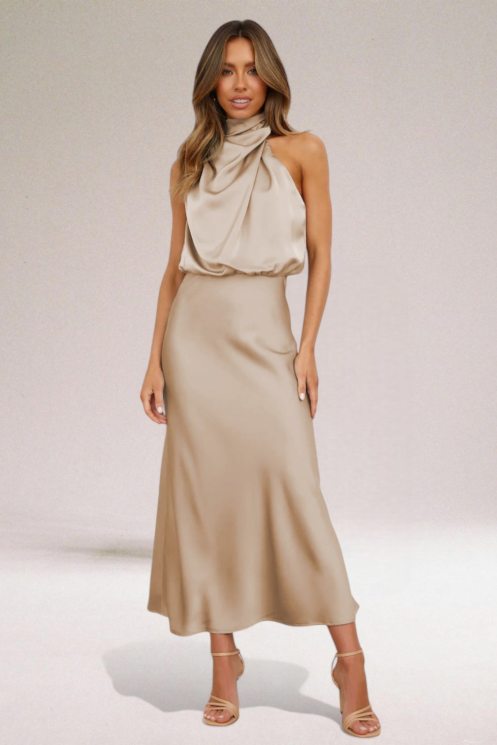 Melissa | Glamour Satin Kleid