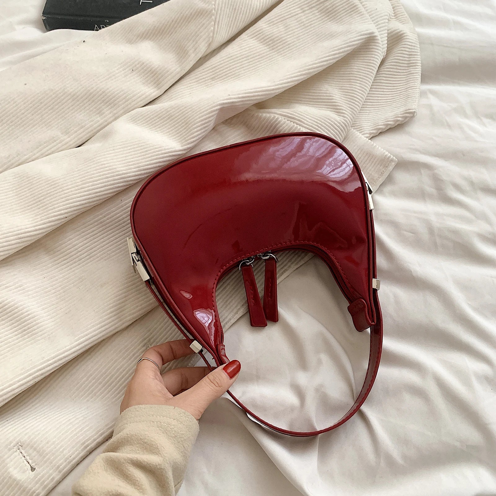 Claudia | Vintage Damen Umhängetasche Geräumig