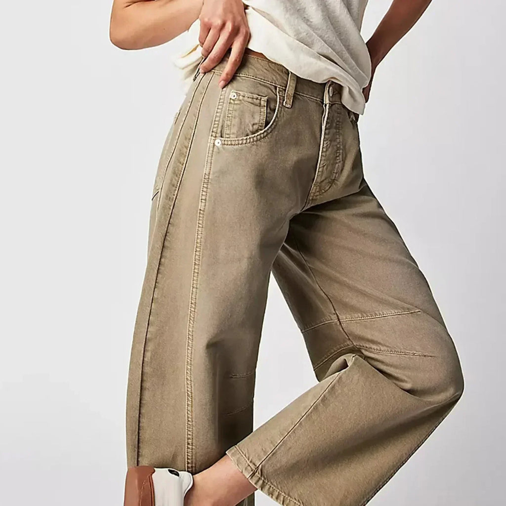 Ruan | Jeans mit weitem Bein - Bequeme Baumwolle