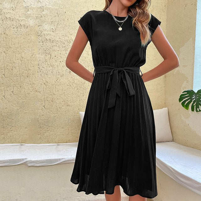 Emma | Plissiertes Kleid in Minzgrün für Zeremonien