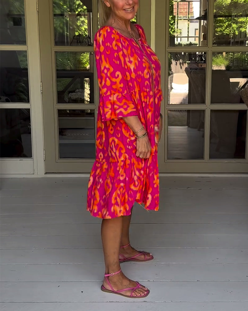 Mia | Modisches bedrucktes Kleid