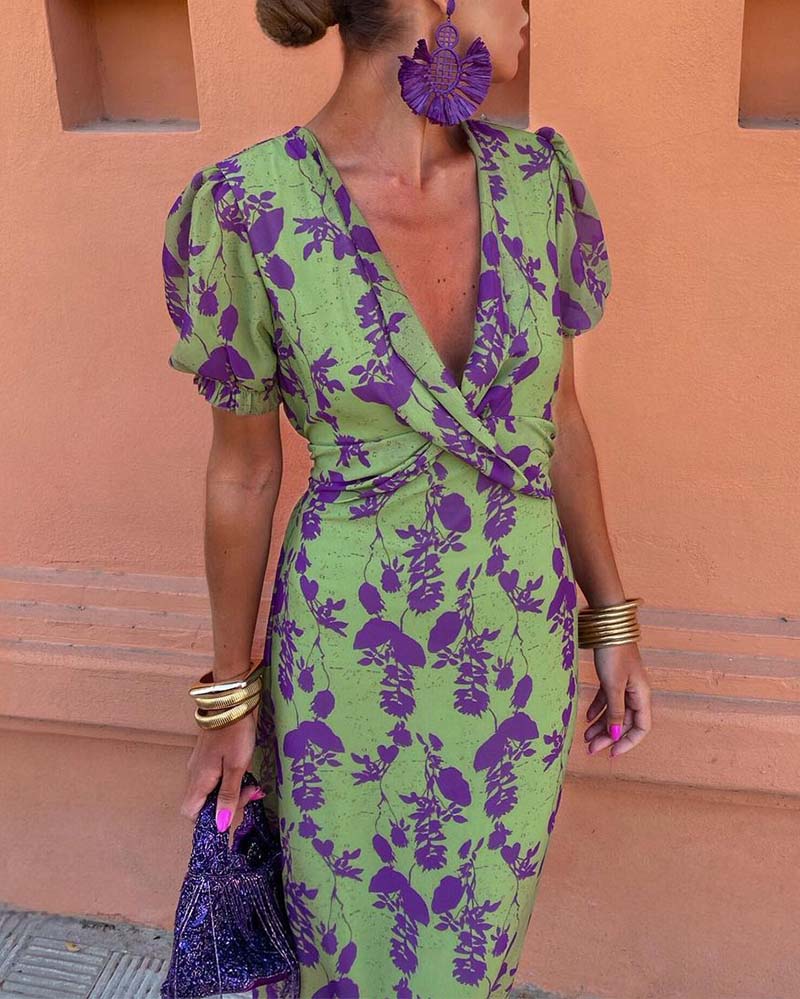 Fia | Kleid mit Puffärmeln