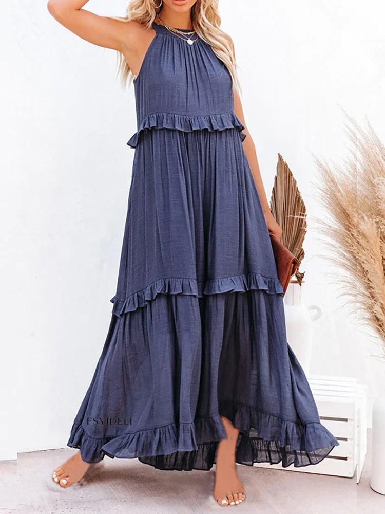 Gaia | Maxi langes Kleid