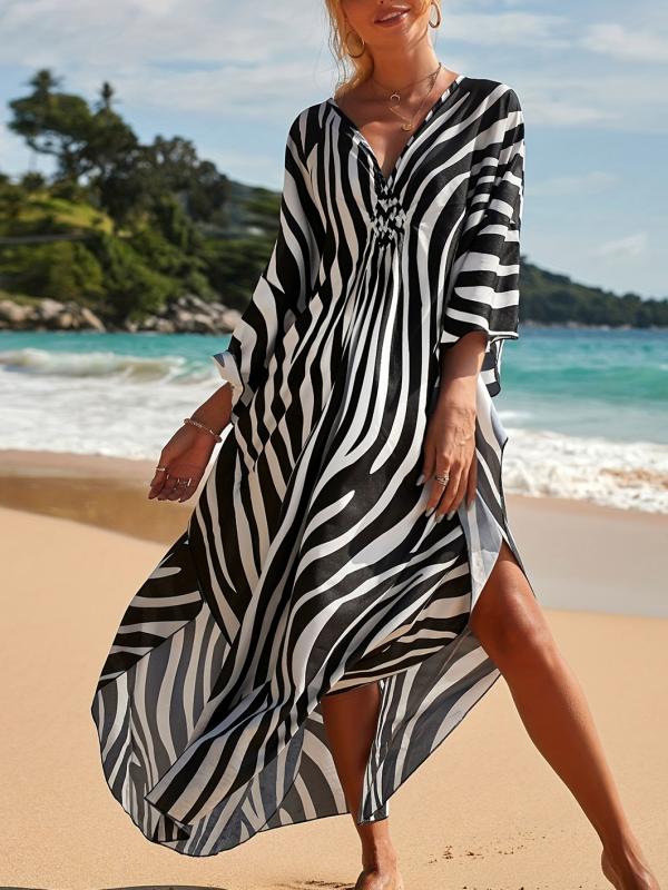 Zara | Abito da Spiaggia Zebra Elegante e Leggero per Estate 6