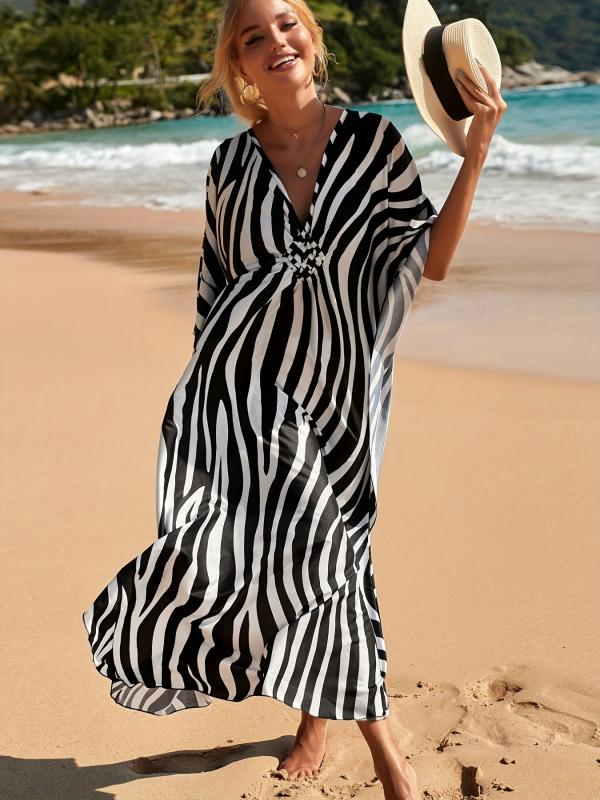 Zara | Elegantes und leichtes Zebra-Strandkleid für den Sommer