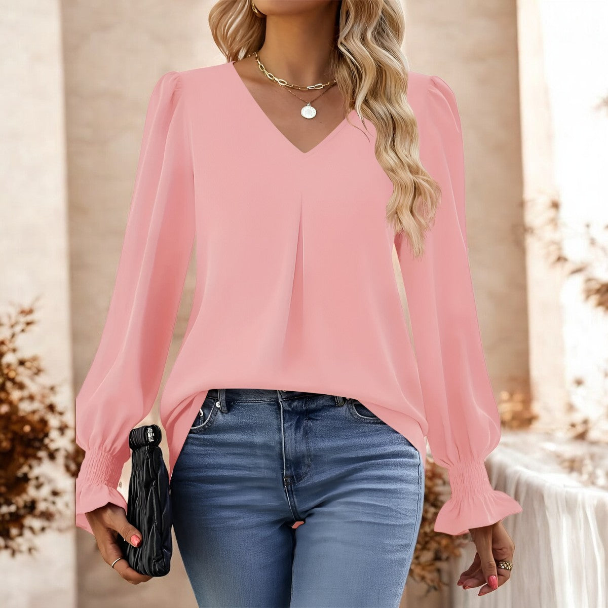 Delina | Elegante herbstliche Bluse